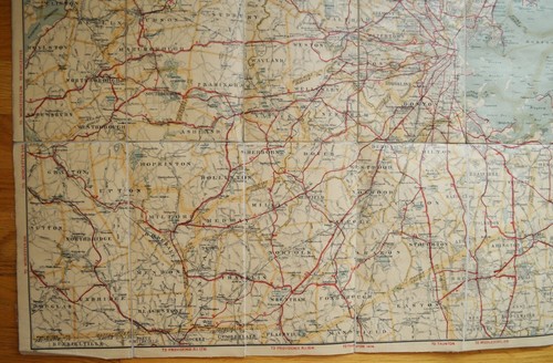 Automobile Map of Eastern Massachusetts 1915 Walker Lith.& Pub.Co.Boston - Picture 6 of 8