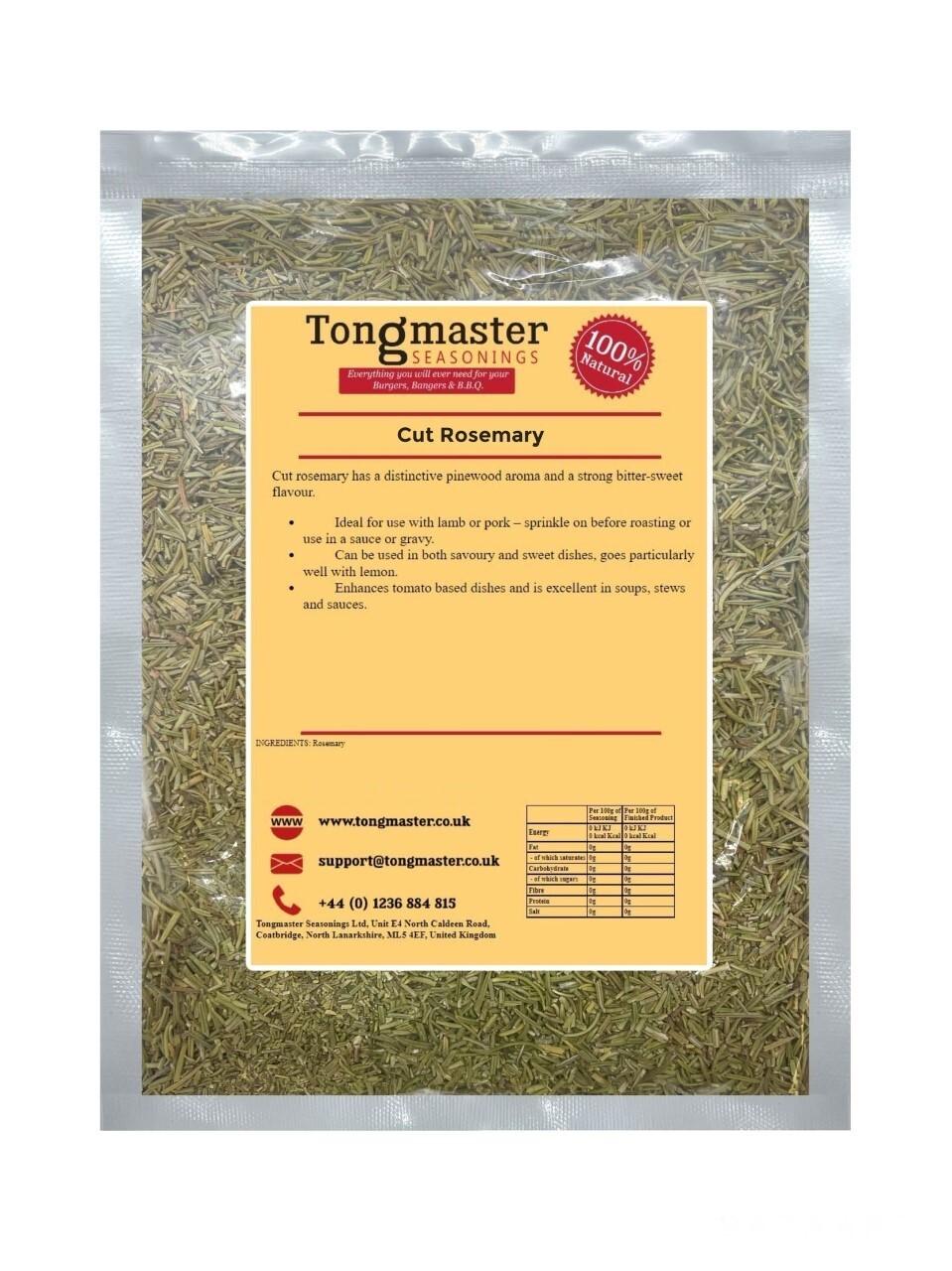 Dried Cut Rosemary - 200g