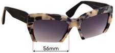 SFx Replacement Sunglass Lenses fits Miu Miu SMU11O - 56mm Wide