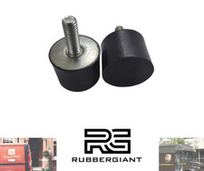 Male Buffer Bump Stop M8 40mm Dia x 40mm  Anti-Vibration 4x Rubber Mount / D