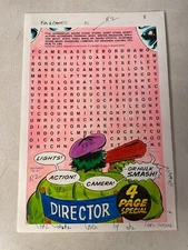 INCREDIBLE HULK fun game #10 art original comic color guide SPLASH 1979 DIRECTOR