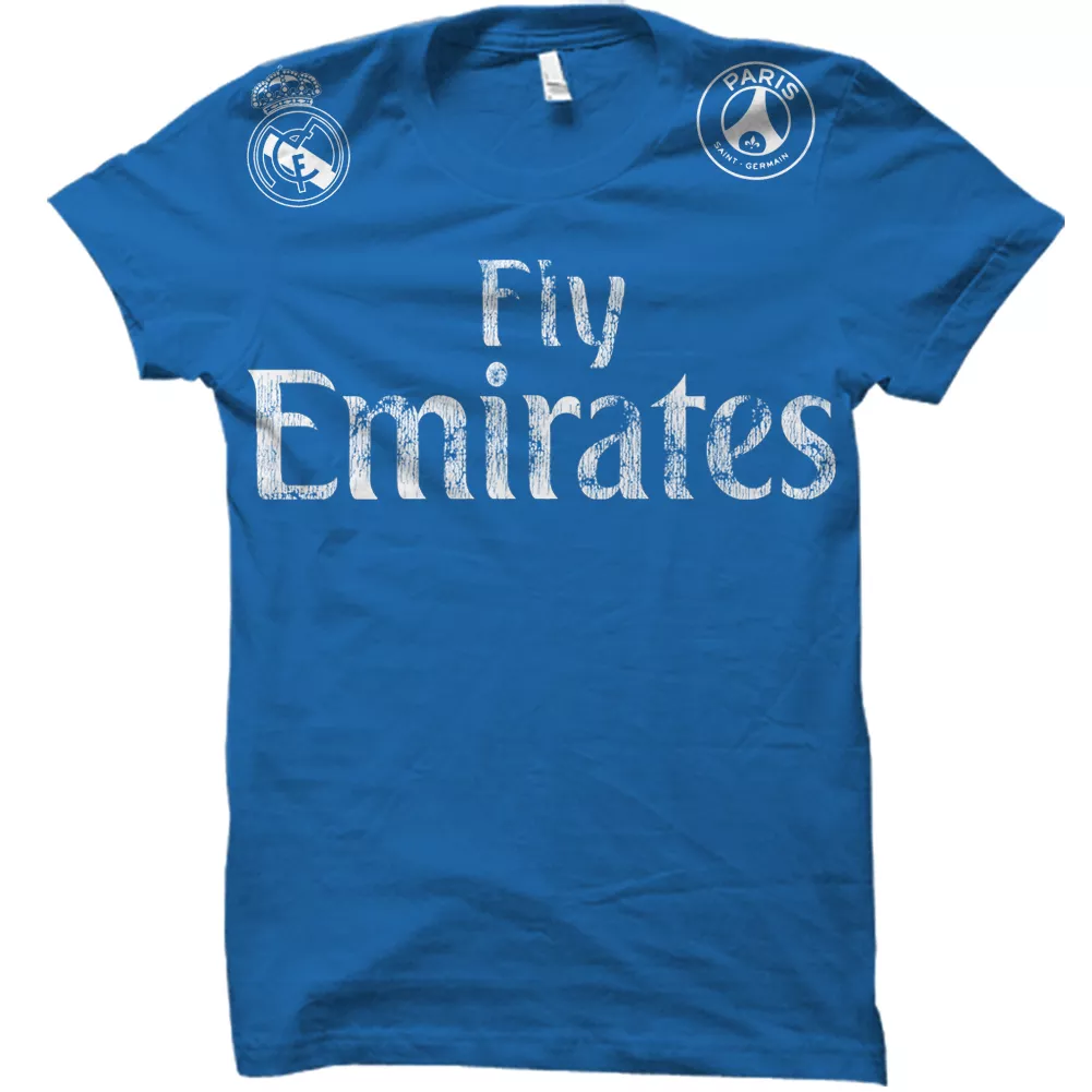 Real Fly Emirates Sponsored Team Cristiano Ronaldo Jersey T-Shirt | eBay