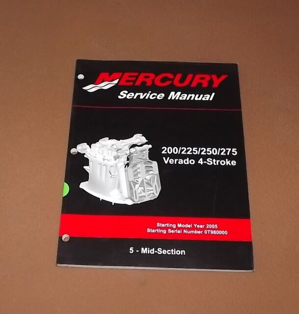 DU5C13740 Mercury Verado Manual 4 Stroke 200/225/250/275 Midsection - 5