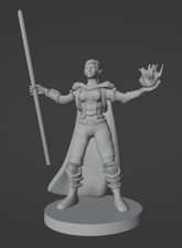 Half Elf Male Warlock V2 28mm Scale DND D D Tabletop Miniature