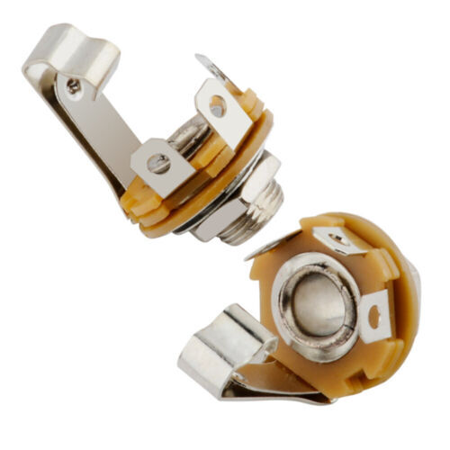 10 piezas conector hembra de montaje de chasis mono panel TS de soldadura de 6,35 mm - Imagen 4 de 6