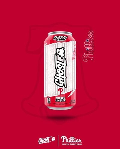 NEW GHOST Energy Drink Limited Edition Philadelphia Phillies Exclusive Can