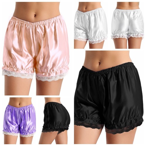 Mujer Chica Volantes de Encaje Brillante Calabaza bombacho corto Pantalones  cortos de seguridad | eBay