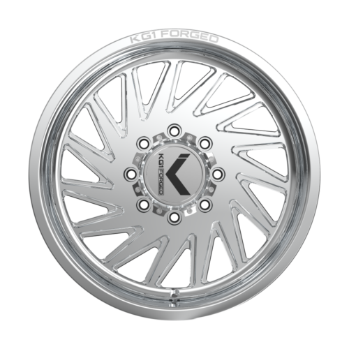 22x12 KG1 Forged KT056 Outburst Polish DIRECTIONAL Wheels 8x6.5 (-44mm) Set of 4 - Picture 1 of 5