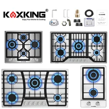 Built-in Gas Cooktop Gas Stove Top 12/24/30/36 In 2/4/5 Burners Dual Fuel NG/LPG