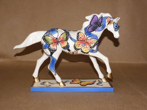 TRAIL OF PAINTED PONIES EARTH ANGEL Horse Figurine BUTTERFLIES! Great Condition!