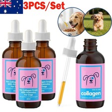 3PCS Pet Collagen Drops For Dogs Cat Healthy Nutritional Supplement Protect Coat