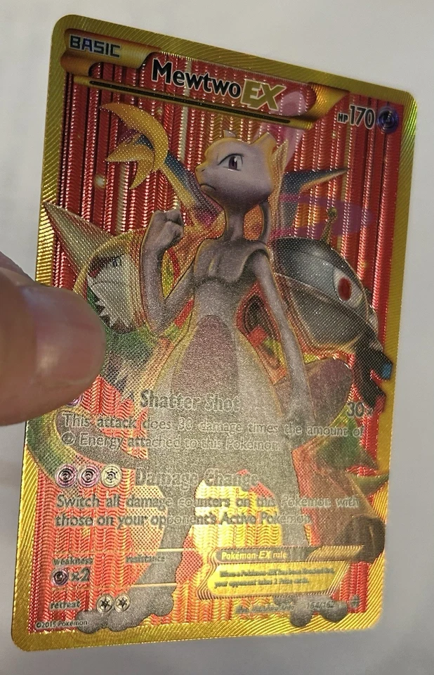Pokemon Card - Mewtwo EX Full Art Breakthrough 164/162 Holo Rare LP - Image 3 of 4
