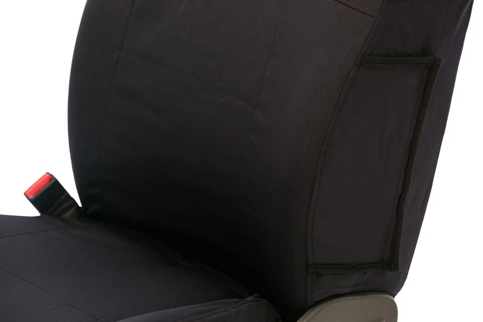 For Isuzu NPR-HD 06-18 Saddleman Canvas 2nd Row Blue Custom Seat Covers Foto 4 de 4