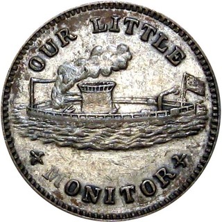 1863 Our Little Monitor Patriotic Civil War Token