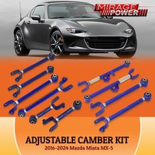 Rear Alignment Camber Kit Caster Toe Traction Arms Bl For 16-24 Mazda Miata Mx-5 Rear Alignment Camber Kit Caster Toe Traction Arms Bl For 16-24 Mazda Miata Mx-5