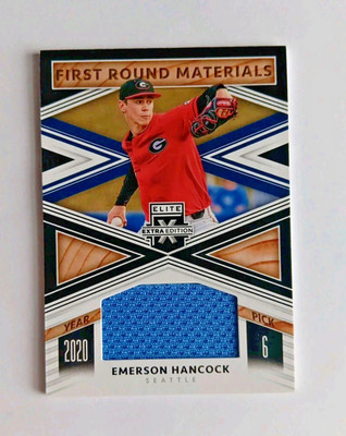2020 Elite Extra Edition First Round Materials Pick 6  #FRM-EH, Emerson Hancock