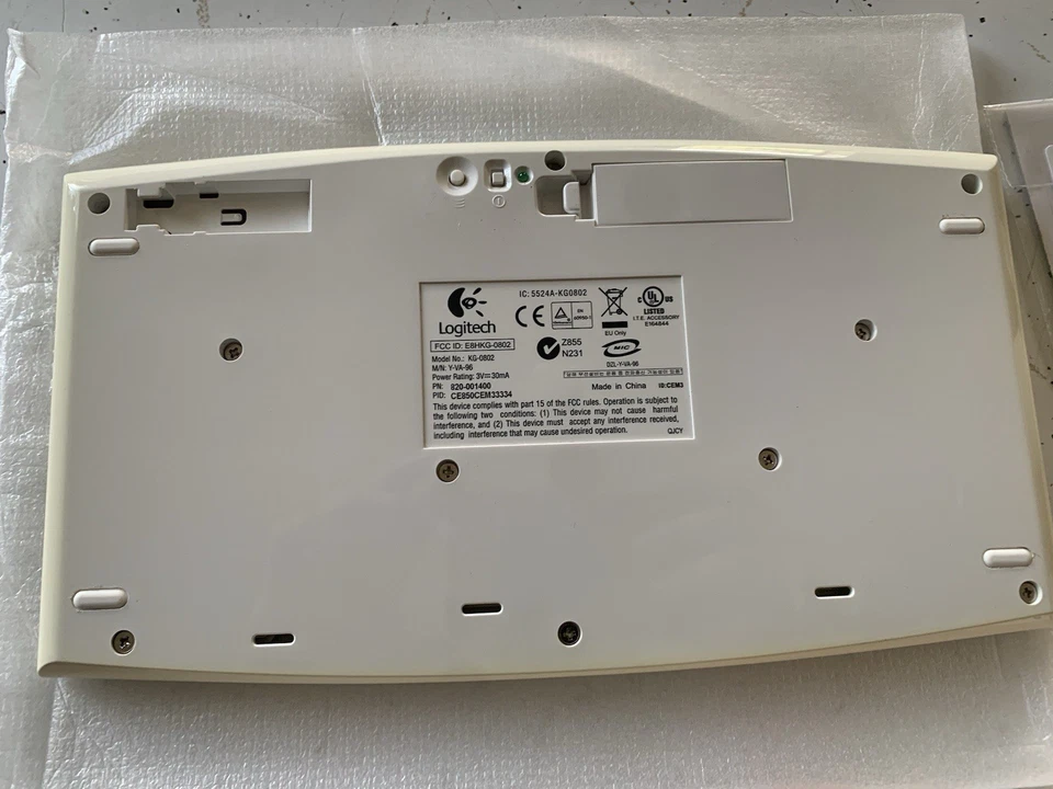 Logitech Nintendo Wii беспроводная беспроводная клавиатура с ключом - проверено и работает - Изображение 3 из 4