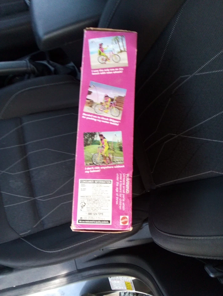 Barbie Mattel Bicyclin', Afroamericana, Pedales Ella misma Muñeca 11817 Foto 4 de 4