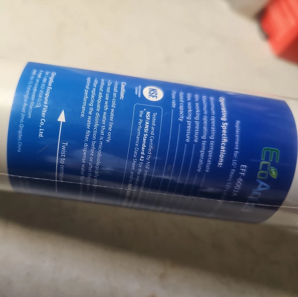 Водяной фильтр для холодильника EcoAqua EFF-6003A: сменный для - Изображение 4 из 4