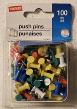 100 Piece Color Push Pins