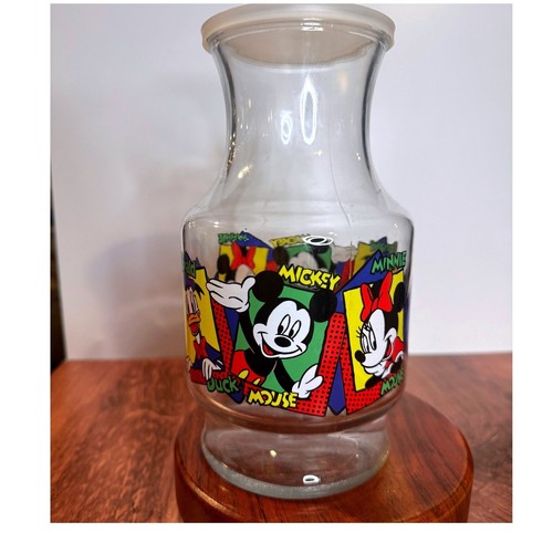 Vintage Disney Mickey Mouse Minnie Mouse Juice Carafe