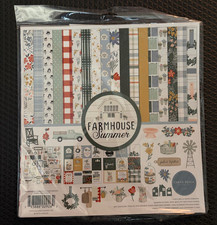 Carta Bella Farmhouse Summer Collection Kit 2 Sunflower Market Frames Tags