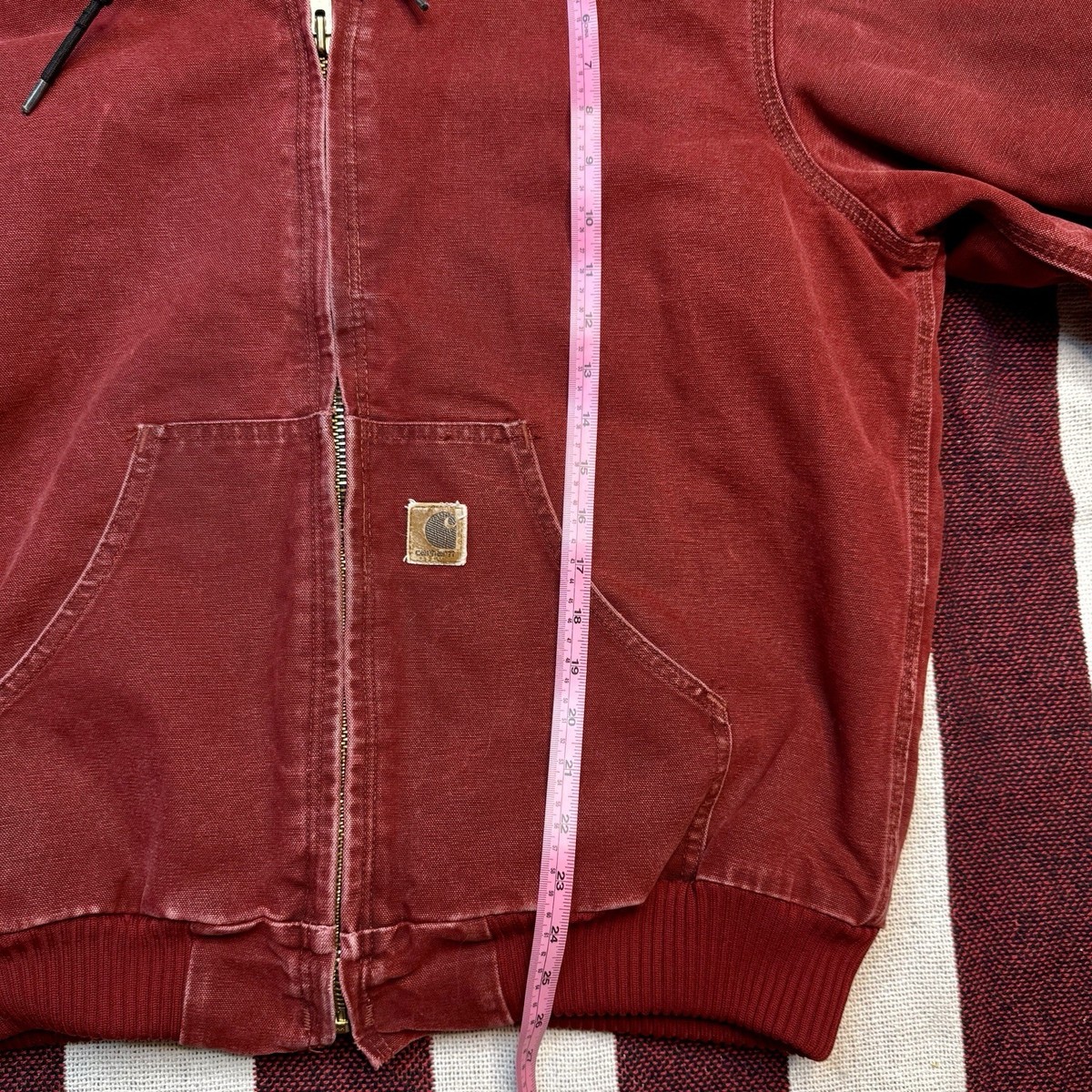 Carhartt Active Jacket - J130 CRI - Crimson - Medium 🩸 🇺🇸 | eBay