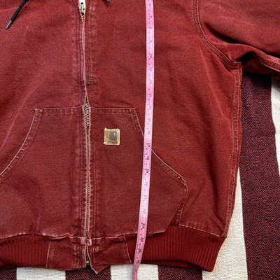 Carhartt Active Jacket - J130 CRI - Crimson - Medium 🩸 🇺🇸 | eBay