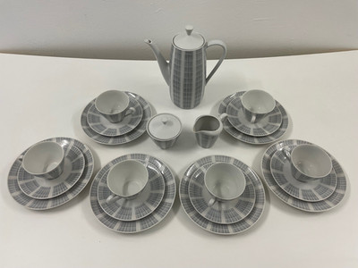 50er Jahre Kaffeeservice Mitterteich Bavaria Modell ''Adria''