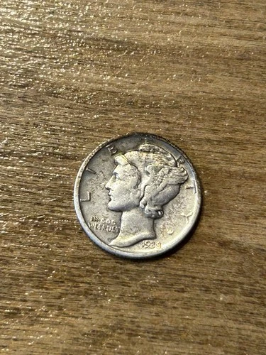 1938 Mercury Dime XF