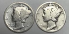 1923-S and 1930-S 10C Mercury Dimes (See Description)