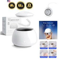 Ultrasonic Dental Retainer Cleaner Machine Nightguard Mouthguard Denture