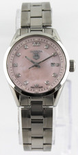 TAG Heuer Carrera WV1417.BA0793 White Pink of Pearl Womens Quartz Watch Full Set 4
