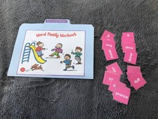 Word Family Workouts Word families lang arts file folder game teacher k-2