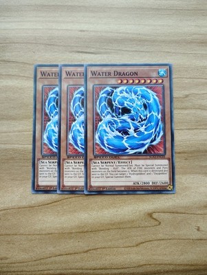 Yu-Gi-Oh! - Water Dragon 3X - Complete Playset - Near Mint - SGX2-ENC01