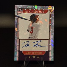 2024 Panini USA Stars & Stripes JAMES TRONSTEIN Auto Silver Cracked Ice /25