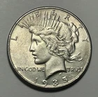1935 PEACE DOLLAR AU-BU DETAIL