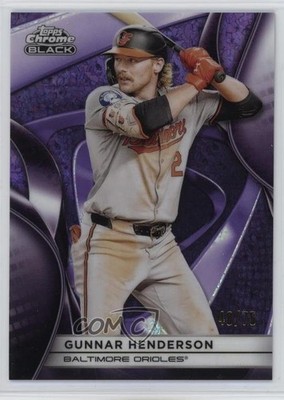 2025 Chrome Black Purple Mini-Diamond Refractor 40/75 Gunnar Henderson #3 1s10