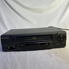 Sansui 4-Head VCR HQ VHS VCR4510E Recorder Player Tested Works No Remote