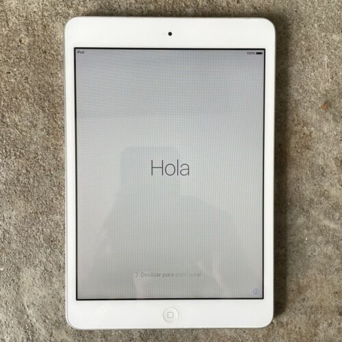 Apple iPad Mini 1st Generation. 16GB, Wi-Fi, 7.9 in - White & Silver - Afbeelding 1 van 3