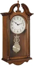 Bulova C1517 Saybrook Wall Clock Brown Cherry-tested