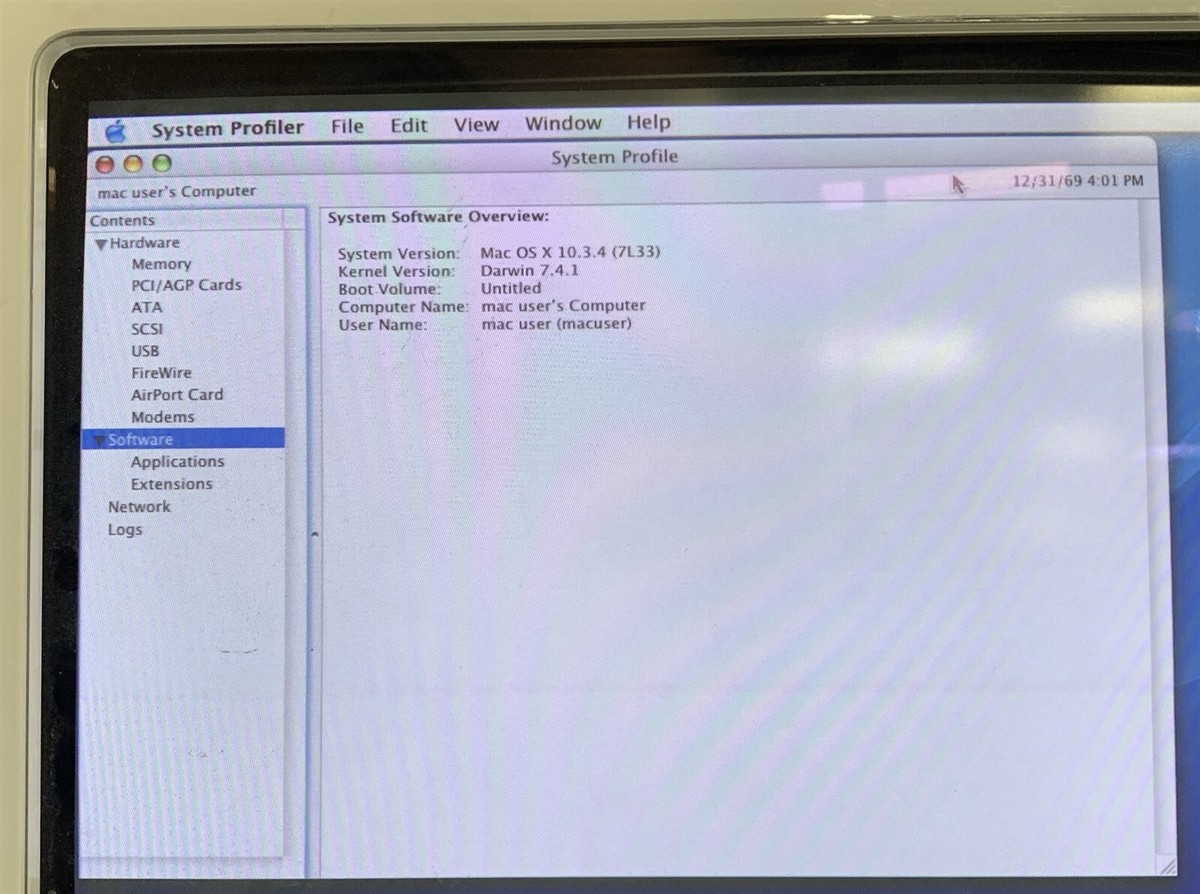 Apple eMac G4 A1002 PowerMac 6,4 1.25GHz PowerPC CPU 1GB RAM 40GB 