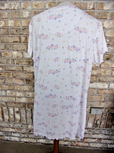 ALLISON WHITMORE SZ  1X SOFT COMFORTABLE S/S COTTON BLEND NIGHT SHIRT - Picture 3 of 7