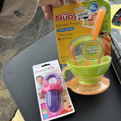 Baby food feeder, fresh food feeder, Nuby Garden Fresh Mash N feed