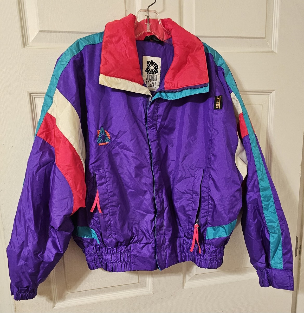 VTG. ADVANCED DEGREE GORE-TEX MEN'S MULTICOLOR SKI JACKET SMALL