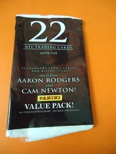 2012 Panini Football card wrapper - Value Pack - Aaron Rodgers - Cam Newton