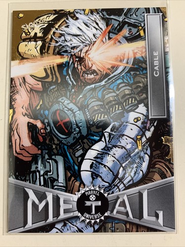Cable [Gold] #2 Marvel 2021 X-Men Metal Universe Planet Metal card