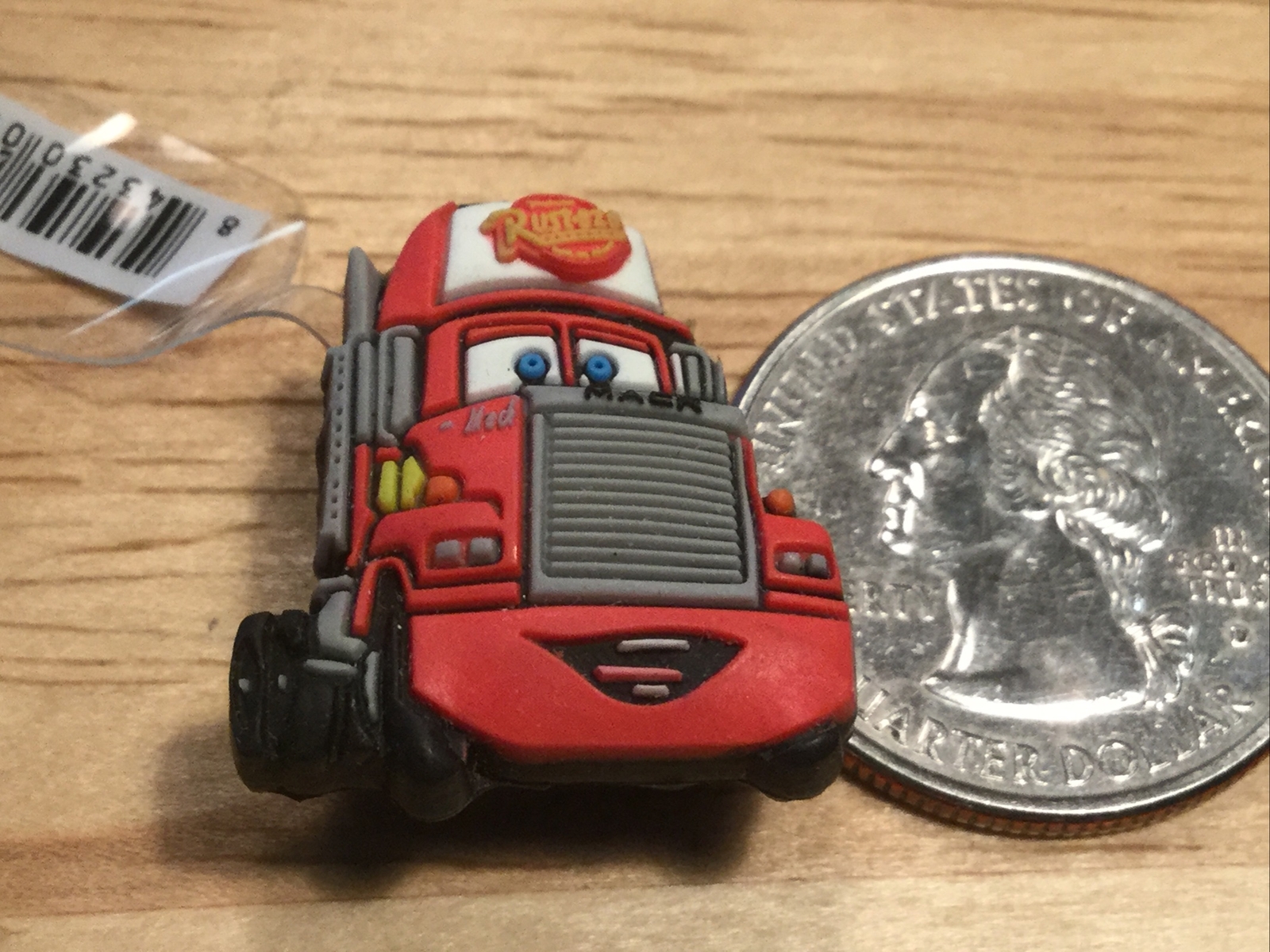 Cars the Movie Mack, Bulldozer, Red AUTHENTIC JIBBITZ CHARM FIT