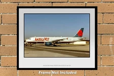 America West Airline Airbus A320-231 11" x 14" Color Photograph (T160LGEG11X14)