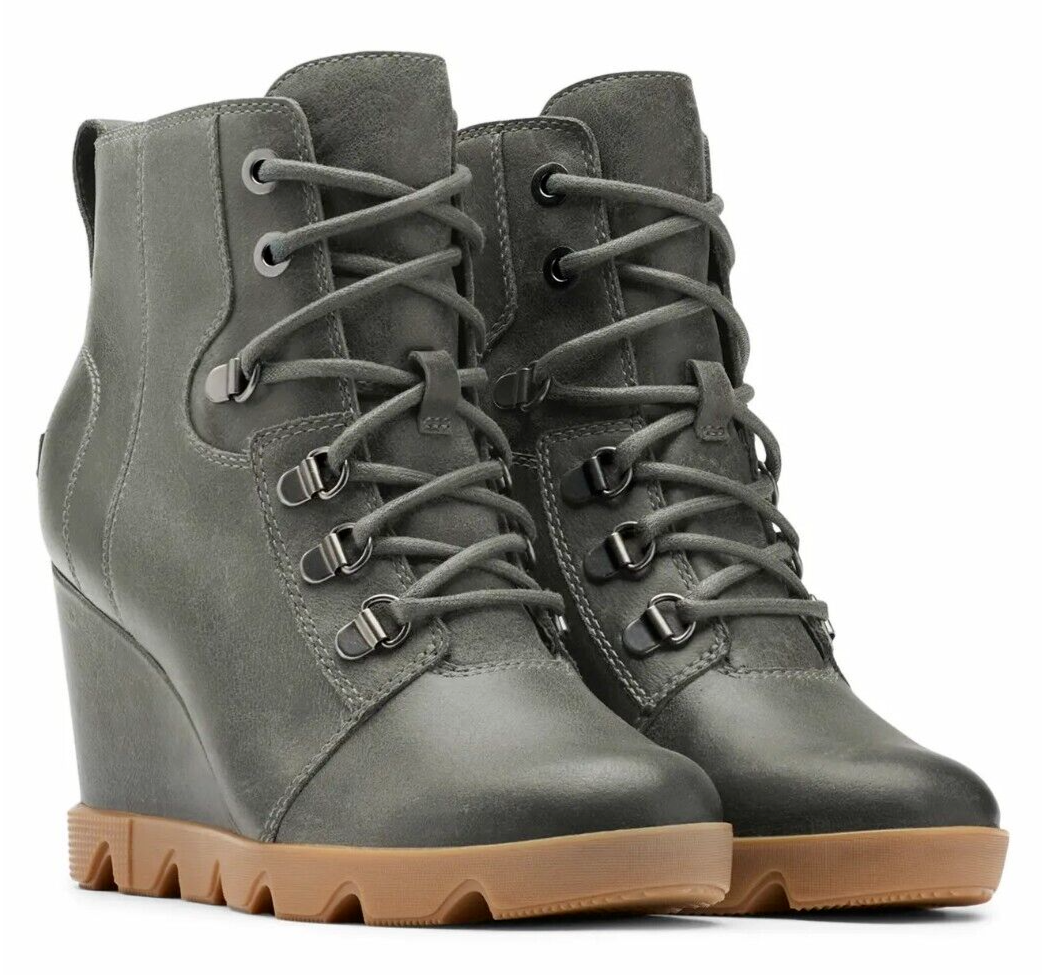 sorel joan uptown waterproof wedge bootie